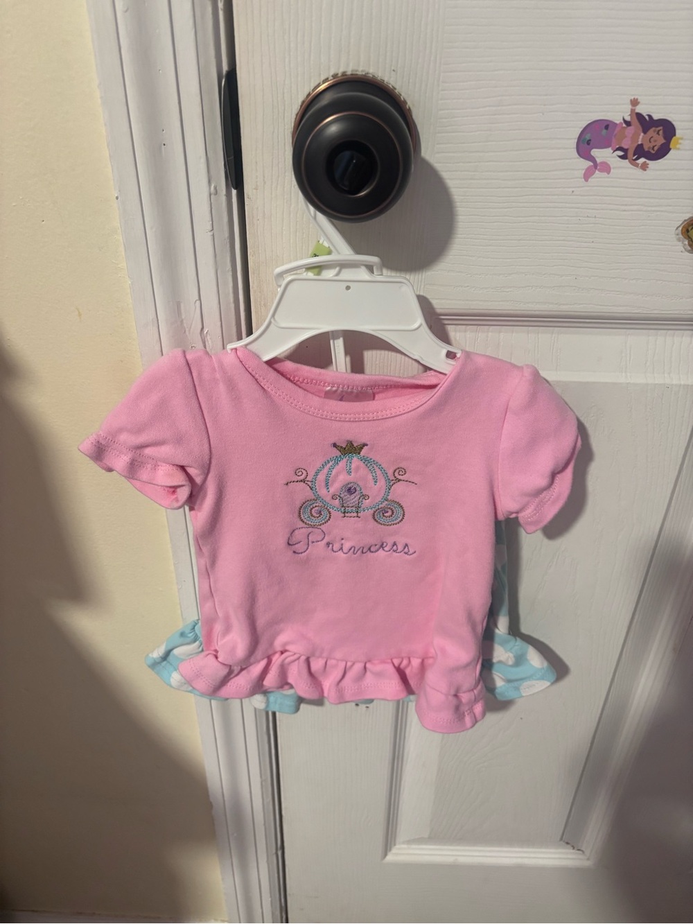 Old Navy Pink "Princess" Ruffled Top Matching Set